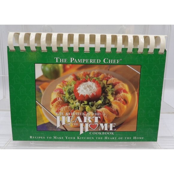 The Pampered Chef "Heart Of The Home" Cookbook Spiral Bound 224 Pages 1999 Editi - Picture 1 of 7